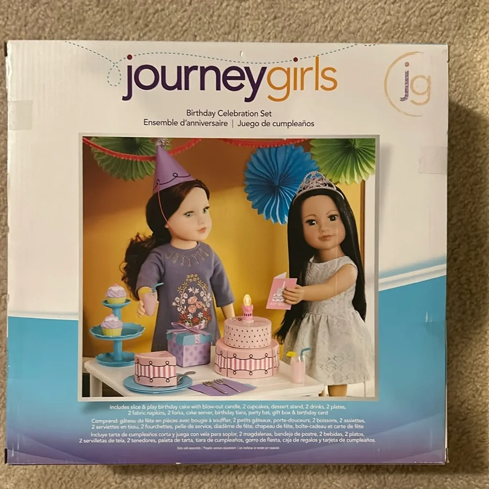 Journey girls 18inch doll Birthday Celebration set NEW